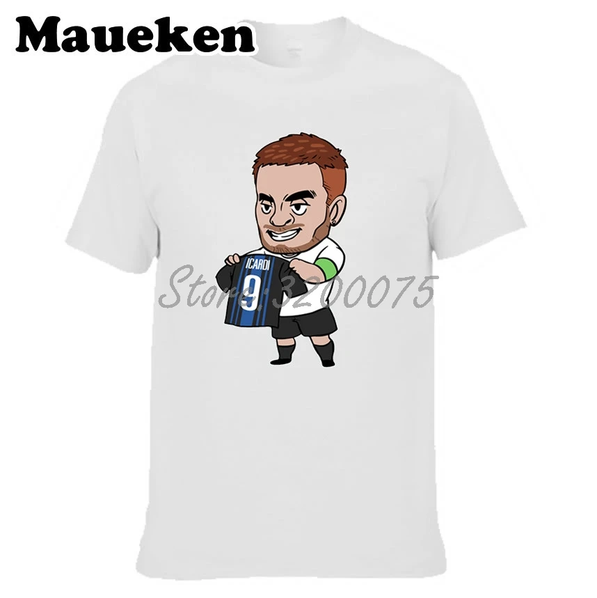 Мужская футболка Mauro Icardi 9 Goal time Holding up captain Argentina W18050609|Мужские футболки| |