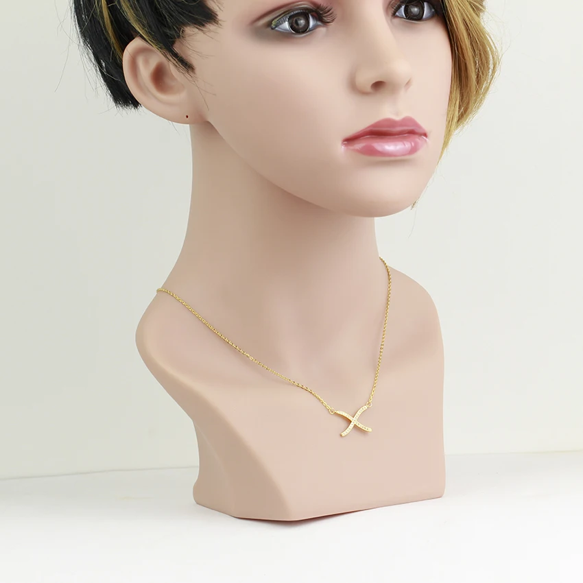 V привлечь Нержавеющая сталь цепи колье 2017 панк золотые украшения заполнены