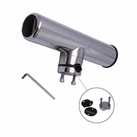 boat stainless steel clamp on fishing rod holder with wrench and gaskets