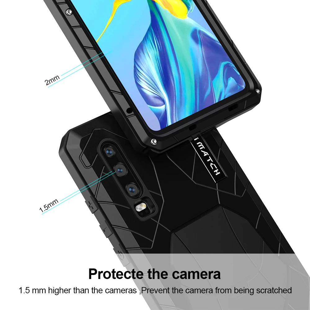 Для huawei P30 P30 Pro Чехол для телефона усиленная защита Броня металлический чехол Крышка Анти-осень алюминий полный защитный кожух