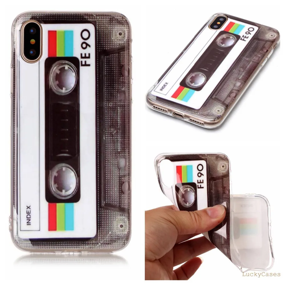 High Quality Fashion Luxury Soft Silicone TPU phone case For Apple iPhone X with popular monkey owl Elephant lion panda Painted |