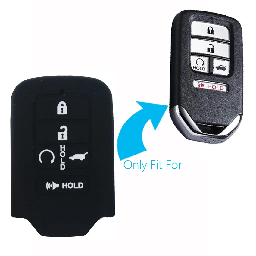 Для Honda Civic Fit Accord Pilot Smart Keyless entry 5 кнопок чехол для ключа автомобиля протектор 2015 2016