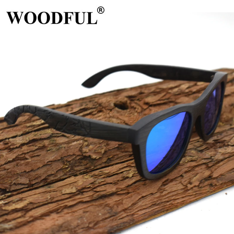 Woodful Sunglasses Polarized UV400 Protection Men Print Design Eyewear Womens Ladies Engraving Bamboo Temple Sun Glasses | Аксессуары