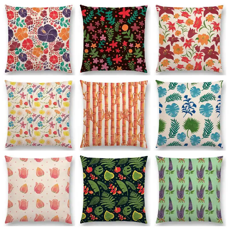 Горячая Распродажа милые маленькие цветы тропические листья Милая Весенняя