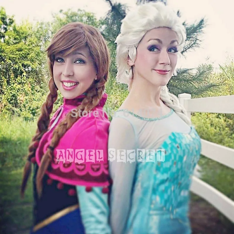 Платье для косплея Снежной королевы и Эльзы платье ручной работы с накидкой