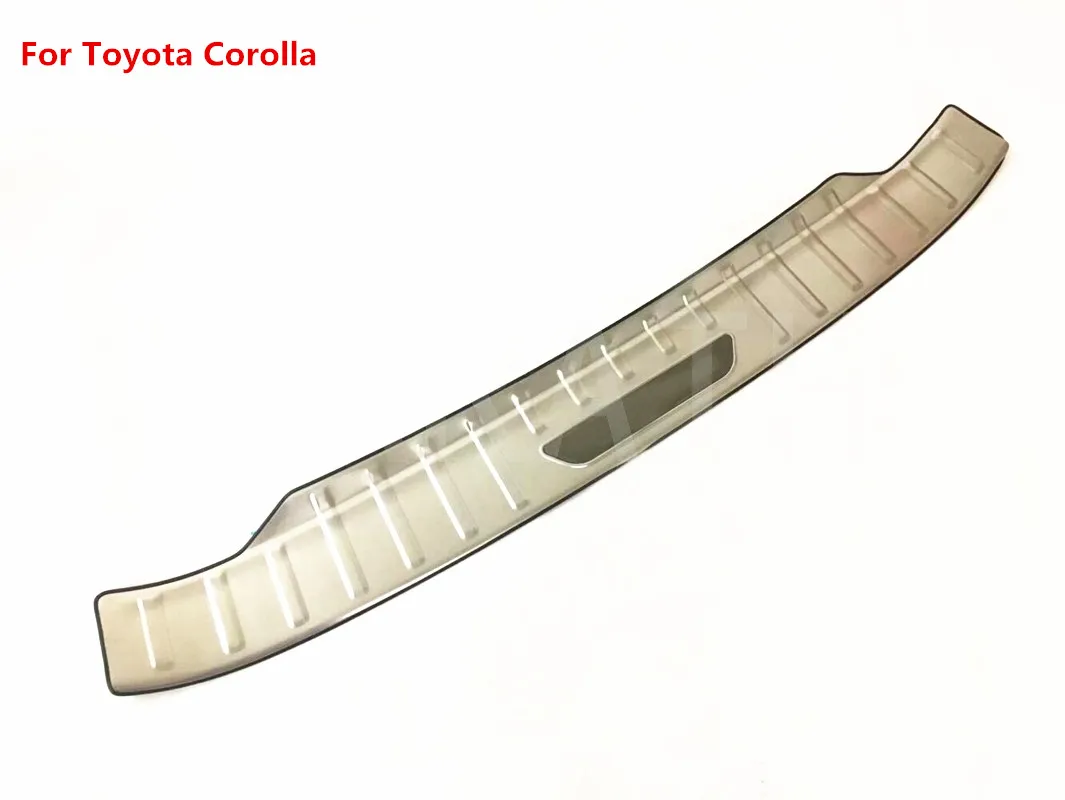 Для Toyota Corolla 2014 2015 2016 2017 из нержавеющей стали внешний задний багажник бампер