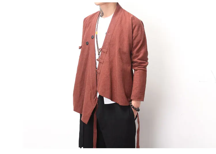 Xie Jin Chinese Men's Cotton Coat Wind Robe Meditation Service Just Test Not For Sale Ma Rui Dong |