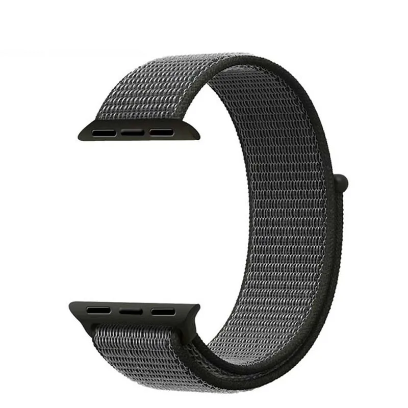 Dark Olive Высокое качество 40/44 мм нейлоновый спортивный бесшовный ремешок для наручных часов Apple Watch серии 1 2 3 4 ремнем легкий из мягкой дышащей ткани с вязанными лямками 38/42 м - Цвет ремешка: Dark Olive