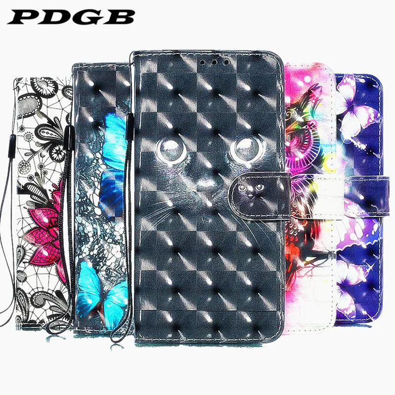 Pdgb кошелек кожаный чехол для samsung Galaxy S10 S10e A6 A7 A8 плюс 2018 J4 J6 J2 M10 M20 A10 A30 A40 A50 3D