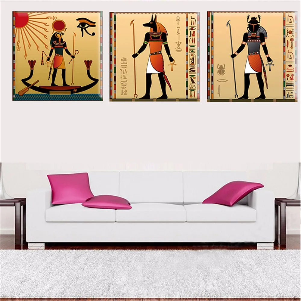 

3pcs/set Full Square Drill 5D DIY Diamond Painting "Ancient Egypt" 3D Embroidery Cross Stitch Mosaic Home Decor