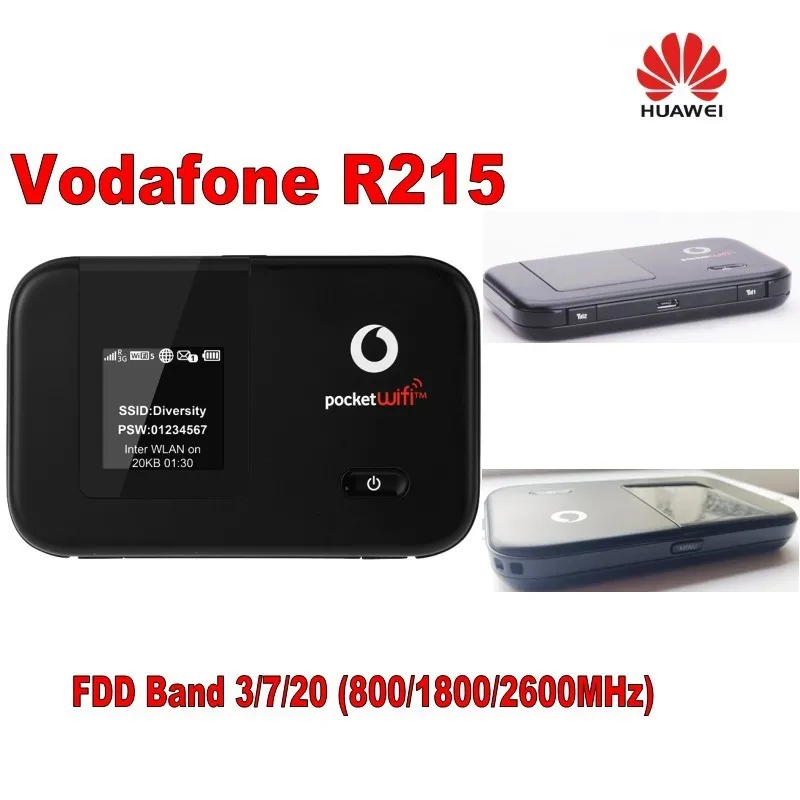 Разблокированный модем Vodafone R215 Pocket LTE 4G 150 Мбит/с Wi Fi роутер с ЖК дисплеем и