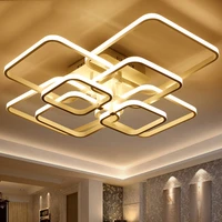 rectangle acrylic aluminum modern led ceiled ceiling lights luminarias para sala dimming led ceiling lamp fixturesm living room