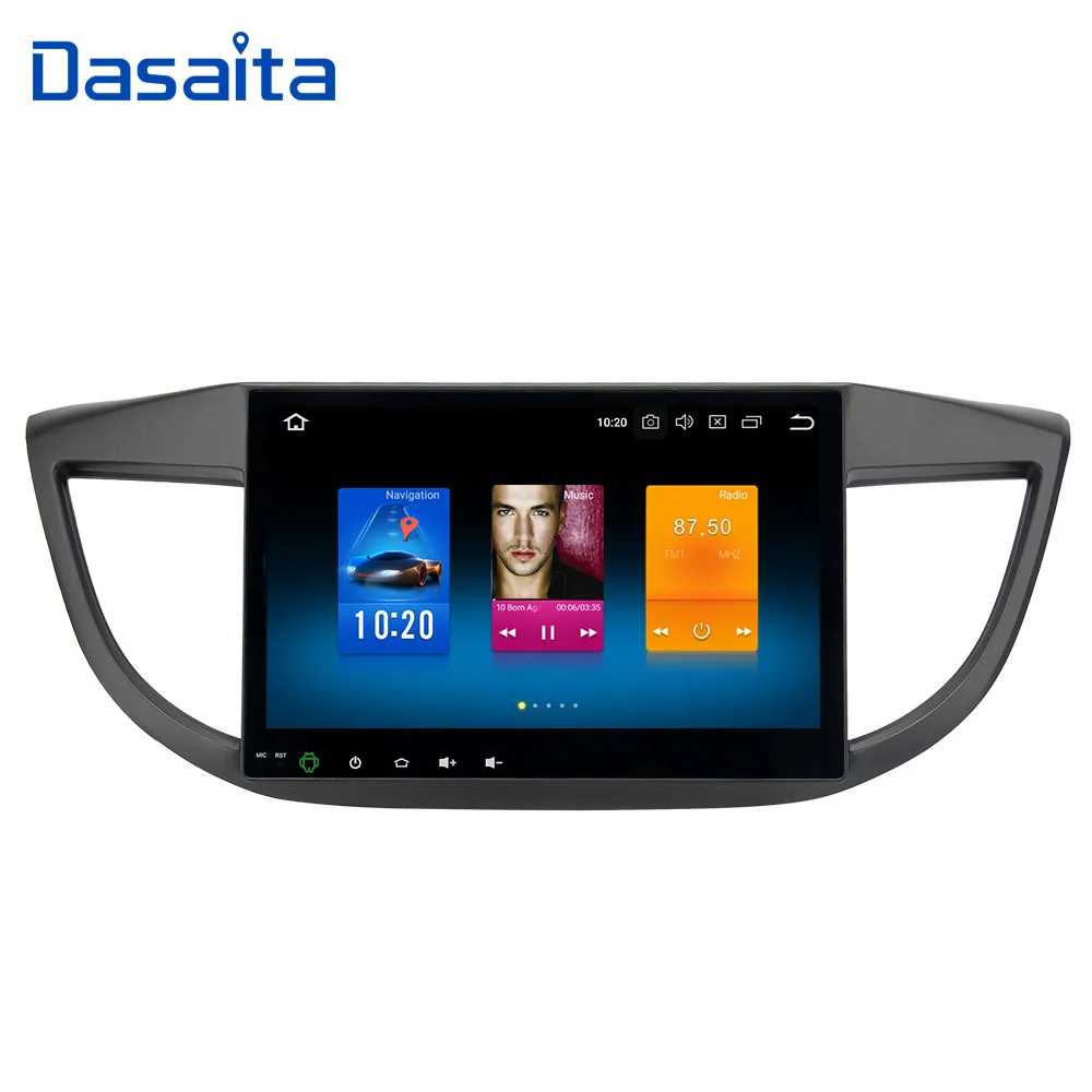 Dasaita 10," 2 Din Android 9,0 Автомагнитола gps для Honda CRV мультимедиа 2012 2013 авто стерео MP3 1024*600 встроенный Micropho