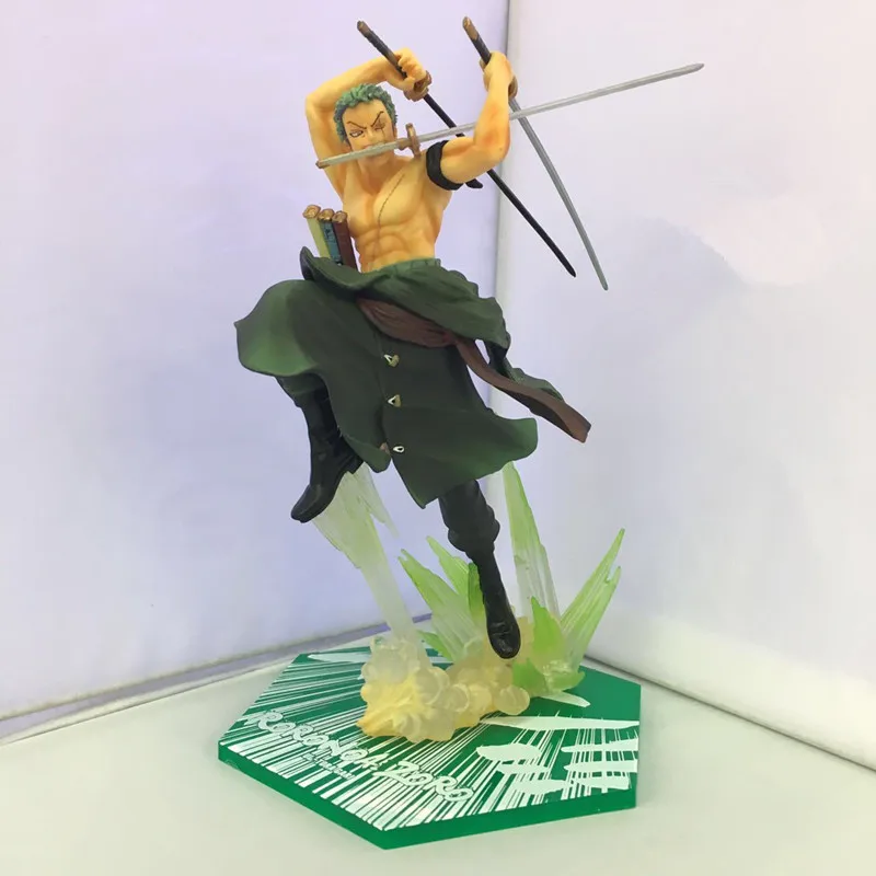 Huong Аниме Фигурка 19 см цельные Figuarts Roronoa Зоро Gokutora Охота ПВХ фигурка Коллекционная