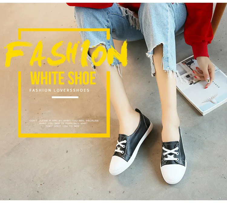 Женские кроссовки модные дышащие вулканизированные обувь из натуральной кожи на