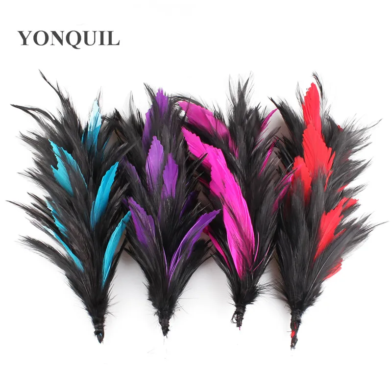 Украшение для вечерние НКИ сделай сам Вуалетка из черных шелковых перьев