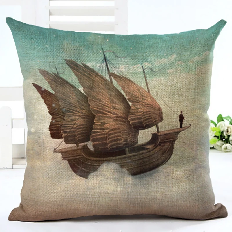 Новый домашний декор Connotation наволочка с картой Наволочка Чехол для подушки из