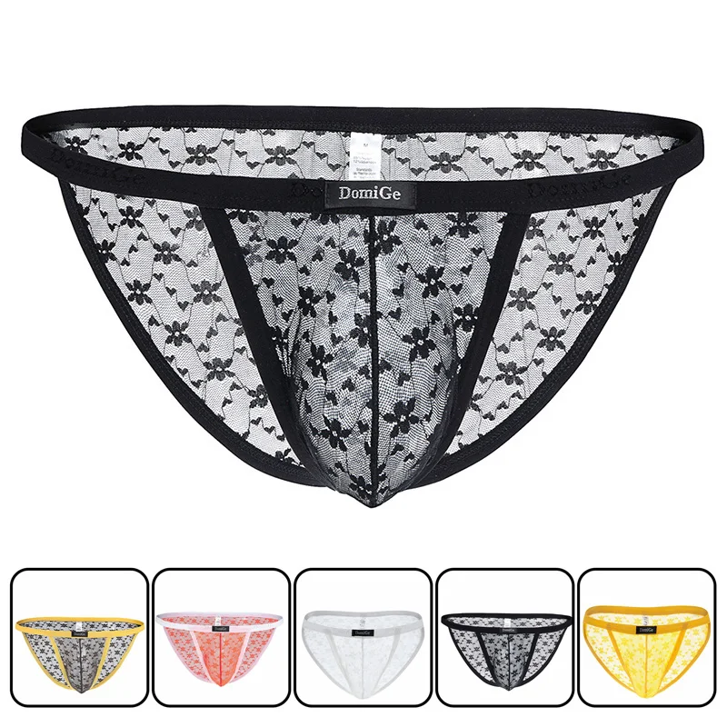 

Brief sexy men underwear Lace Briefs Men Fashion Brief Mini Sissy Lingerie Gay Panties Sexy Cute See through Underpants Mesh
