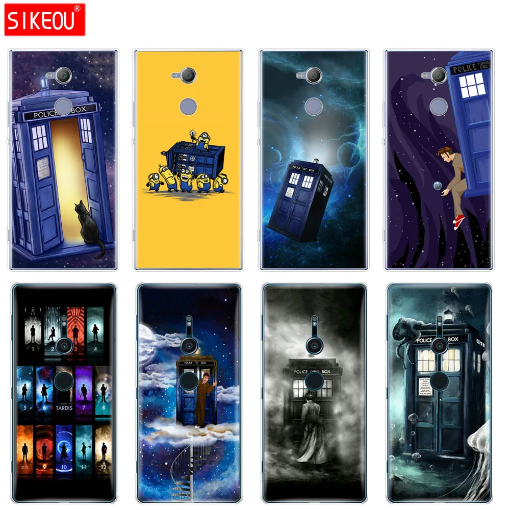 Силиконовый чехол для телефона sony xperia XA1 XA2 ULTRA PLUS L1 L2 XZ1 XZ2 compact XZ PREMIUM Tardis Box Doctor