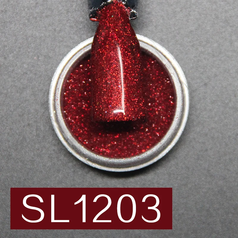 SL1203 LAKIMU 1 коробка, зеркальные Блестки для ногтей, для ногтей, мерцающая пудра для дизайна ногтей, блеск для маникюра, хромированный пигмент, пылезащитный SL12-20, серия - Цвет: SL1203