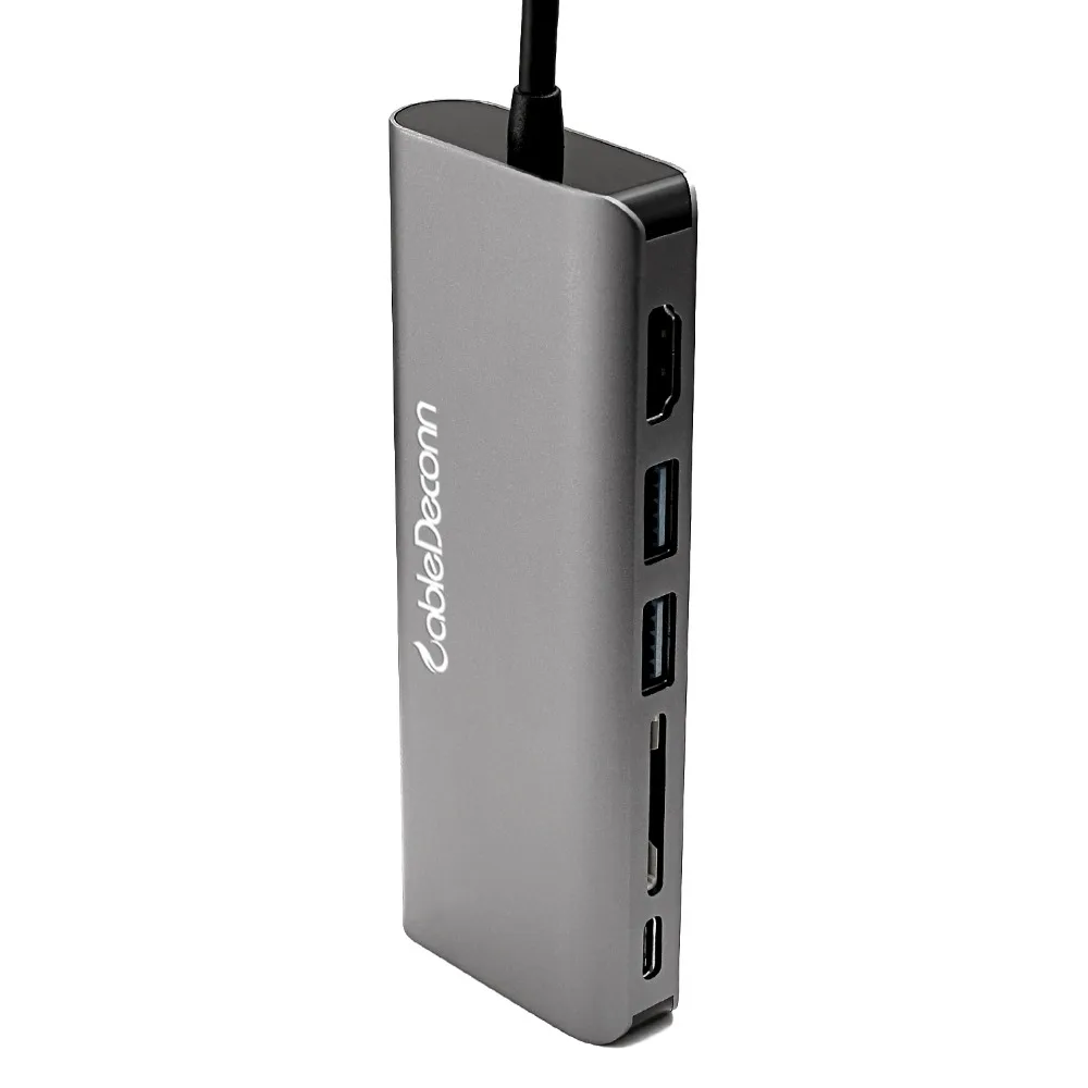 Thunderbolt 3 док-станция для usb3.1 type-c usb концентратор hdmi RJ45 многопортовый Адаптер hub