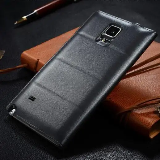 Оригинальный чехол книжка из искусственной кожи с чипом для Samsung Galaxy Note 4 Note4 N910 N910F