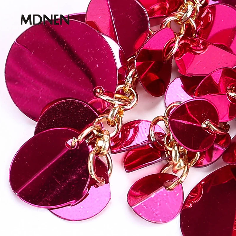 Модные ювелирные изделия 6 цветов модные серьги с блестками эффектные Висячие