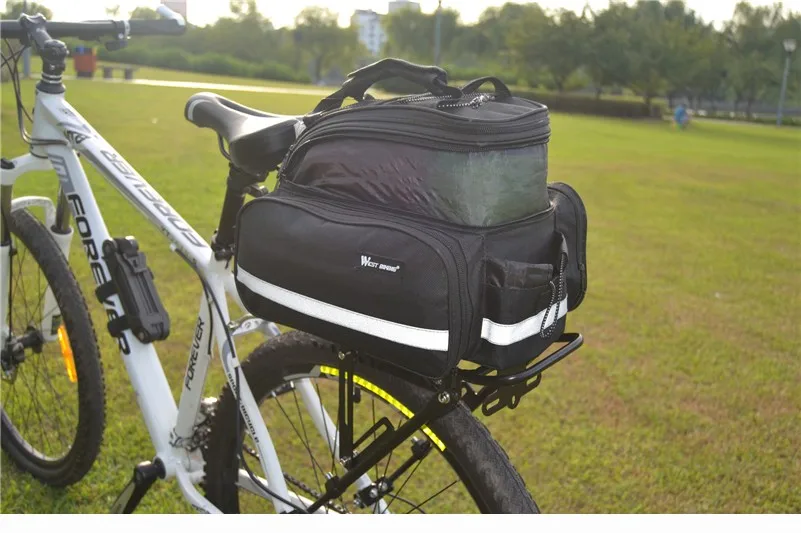 WEST BIKING 25 кг Емкость загрузки велосипед задняя стойка рюкзак Сиденье Хвост Перевозчик багажник Паньер сумка велосипед стойка с посылка