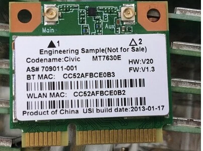 Беспроводная Wi-Fi Wlan-карта MediaTek MT7630E Half Mini PCI-express замена для ноутбука HP compaq 709011-001
