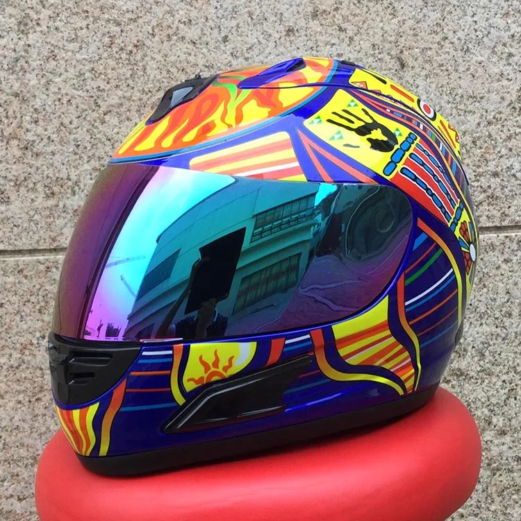 

Motorcycle helmet and men and women racing helmets