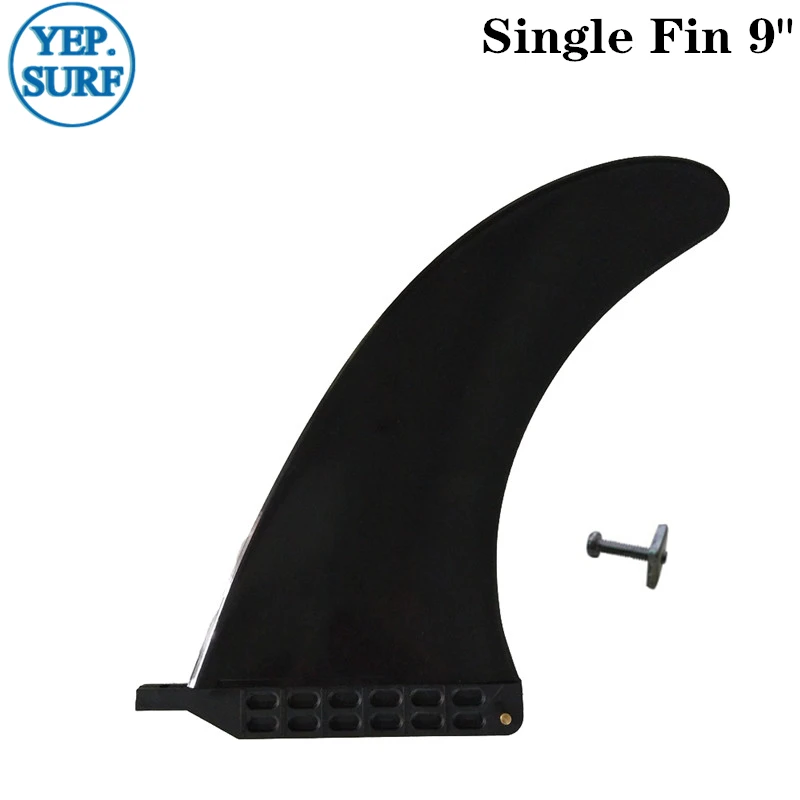 SUP Surf Fin 9.0 inch Black Fin 9.0 Length SUP Surfboard Single Fins stand up paddle