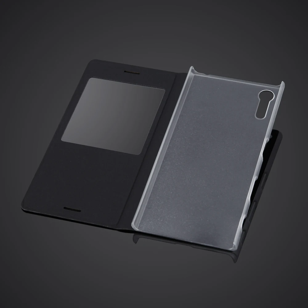 Роскошный чехол книжка с окошком для экрана защитный Кобура флип из