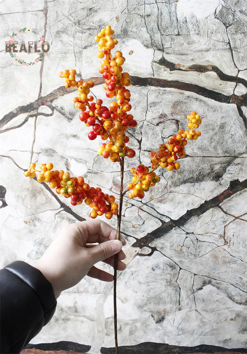 1 шт. искусственные фруктовые мини ягоды Длина 48 см|bouquet stand|fruits secsfruit |