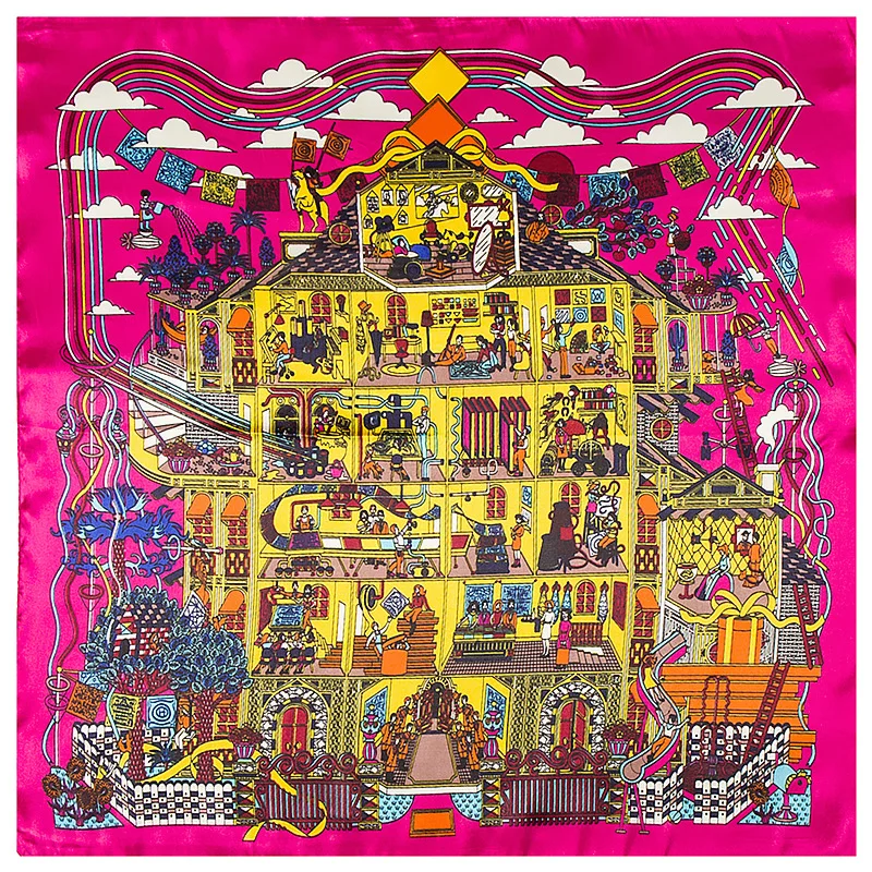 Горячая Распродажа красивый Шелковый квадратный шарф 60*60 см для женщин Новая