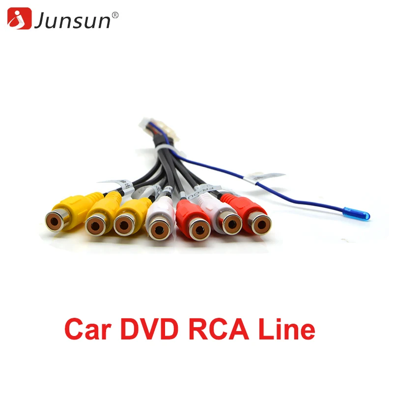 Junsun автомобильный стерео радио RCA выходной провод Aux-in Кабель-адаптер