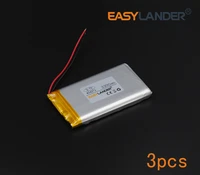 3pcslot 3 7v 3300mah 834272 rechargeable li polymer li ion battery for bluetooth headset gps psp pda mp3 mp4 mp5 mobile phone
