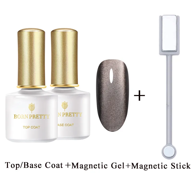 4PCS Set7 Магнитный Гель-лак для ногтей BORN PRETTY, 6 мл, 5D, долговечный, розовый, серый, синий, смешанные цвета, дизайн, отмачиваемый, УФ светодиодный гель для ногтей - Цвет: 4PCS Set7