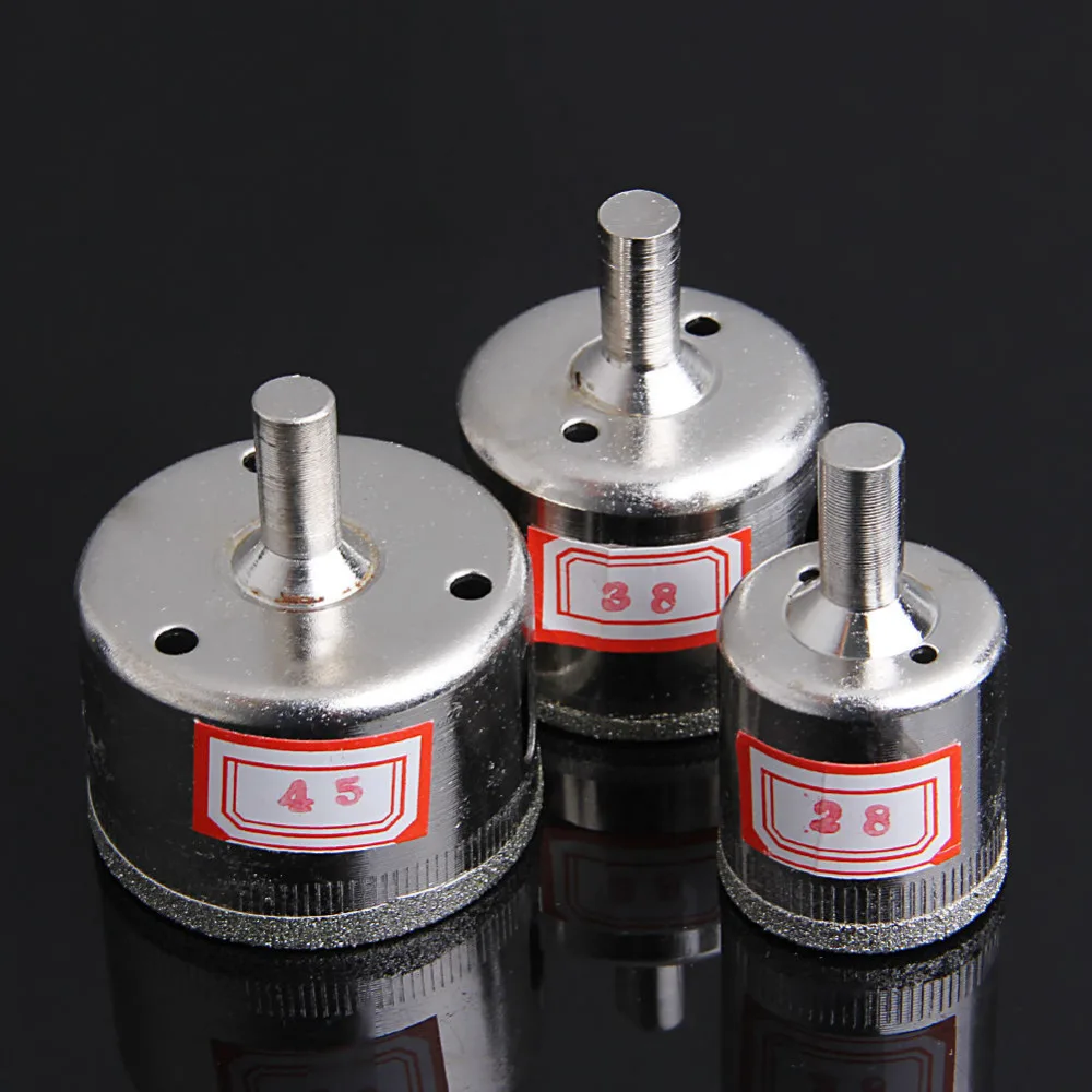 Набор сверл с алмазным покрытием для отверстий комплект из 3 предметов 28/38/45 мм