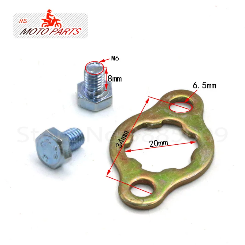 Передняя Звездочка двигателя для скутера мотоцикла 13 T зубьев 20 мм ID 50 куб. См 70 90