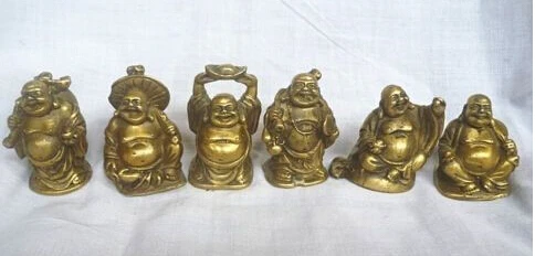 Бесплатная доставка китайский латунный мешок для денег YuanBao 6 счастливый