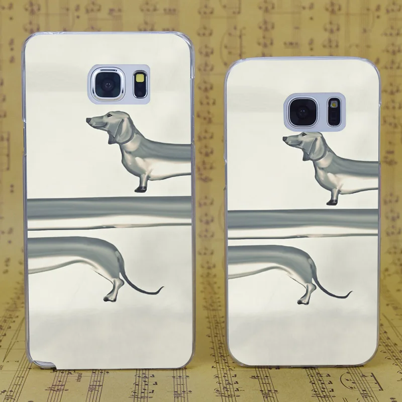 Dream Фокс b3306 Колбаса Собака Прозрачный жесткий чехол для Samsung Galaxy S 4 5 6 7 8 мини край