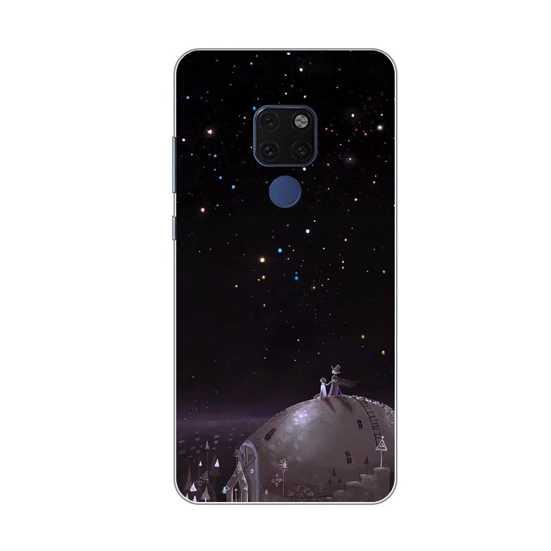Huawei mate 20x чехол силиконовые астронавты Живопись мягкий ТПУ задняя крышка для huawei