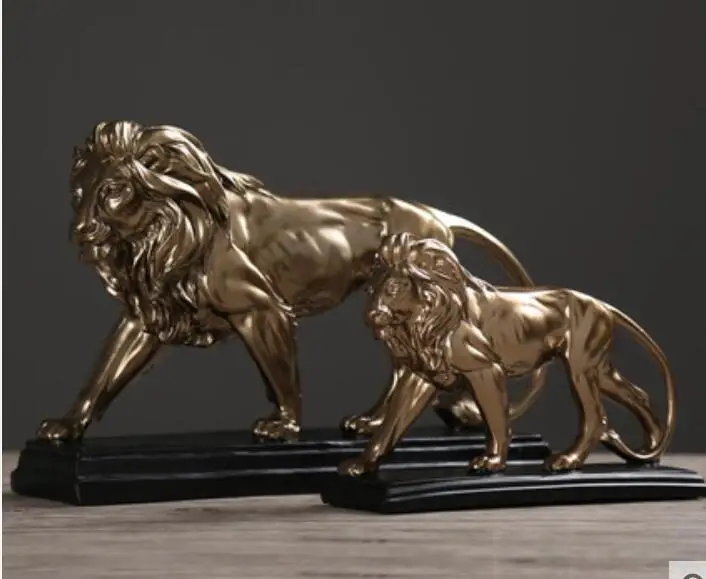 

Retro minimalist creative lion Decorate home to act the role of taste wine ark sitting room adornment decorates handicraft gift