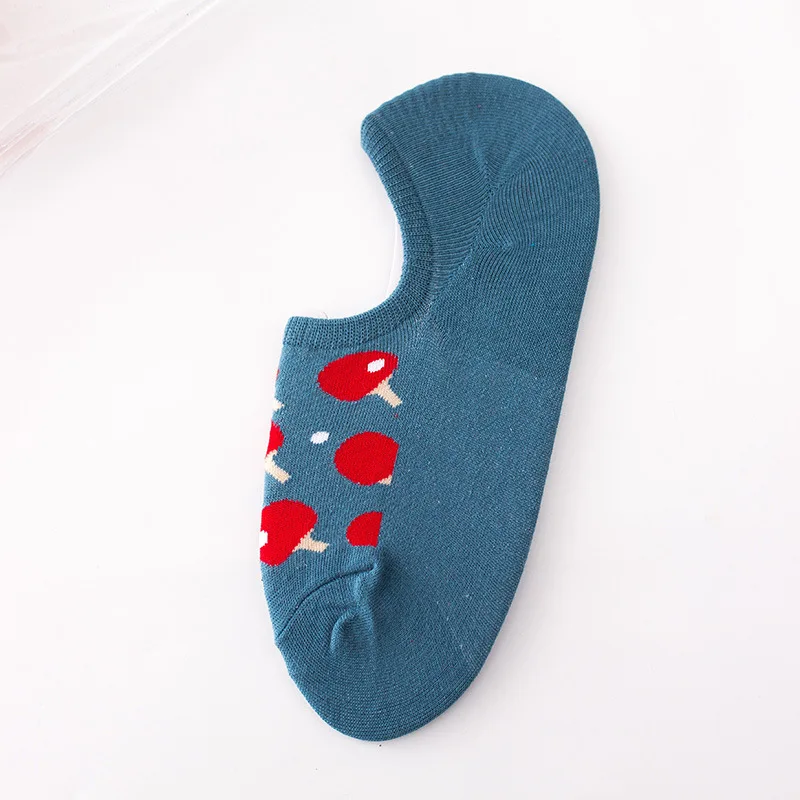 CHAOZHU chaussettes dete femmes hommes; 1 пара; calcetines felies; модные летние низкие милые Нескользящие носки; 10 цветов - Цвет: 7