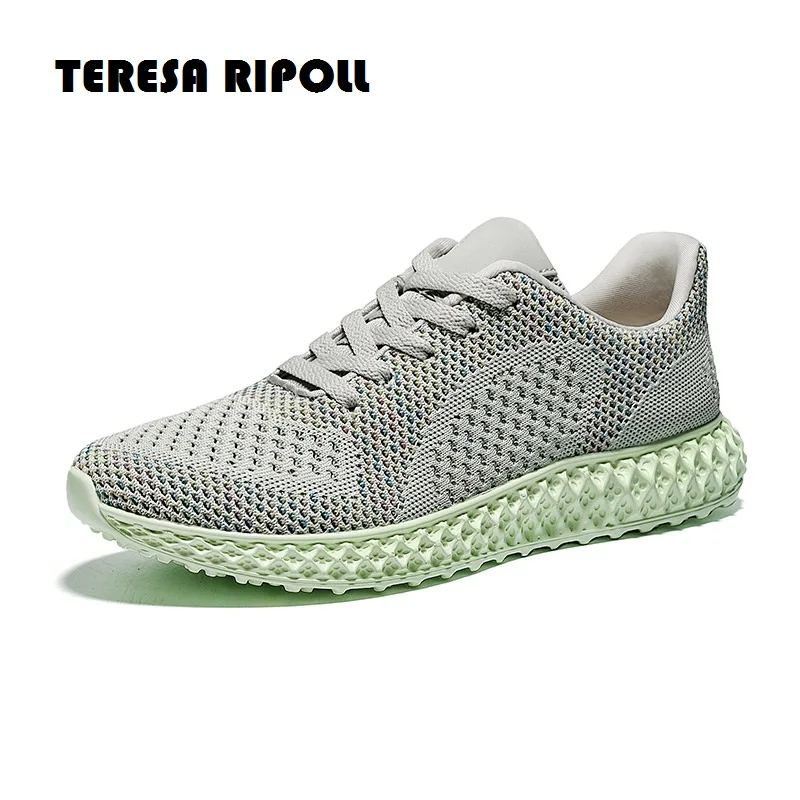 TERESA RIPOLL Men Sneakers 2019 Fashion Sport Casual Shoes Breathable Mesh Lace up Running Man's Classical Outdoor |