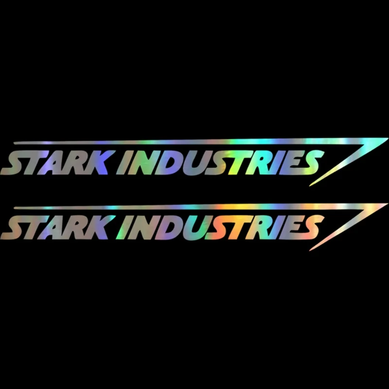Виниловая наклейка Stark Industries для автомобилей 2 шт. 20*2 5 см стикер в полоску Марвел