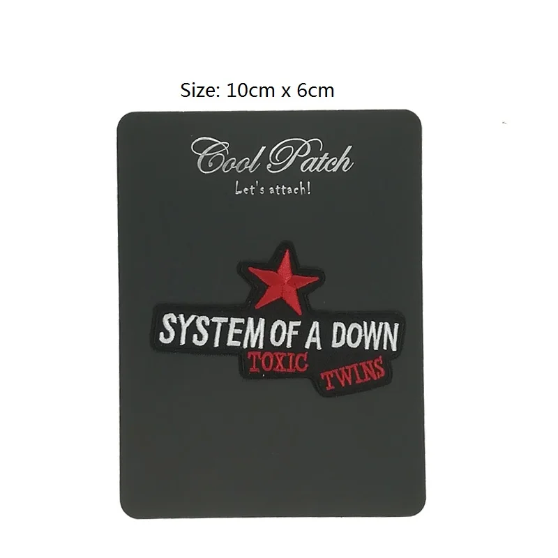3 9 &quotSYSTEM OF A DOWN вышитая музыкальная группа приклеивающиеся утюгом нашивки