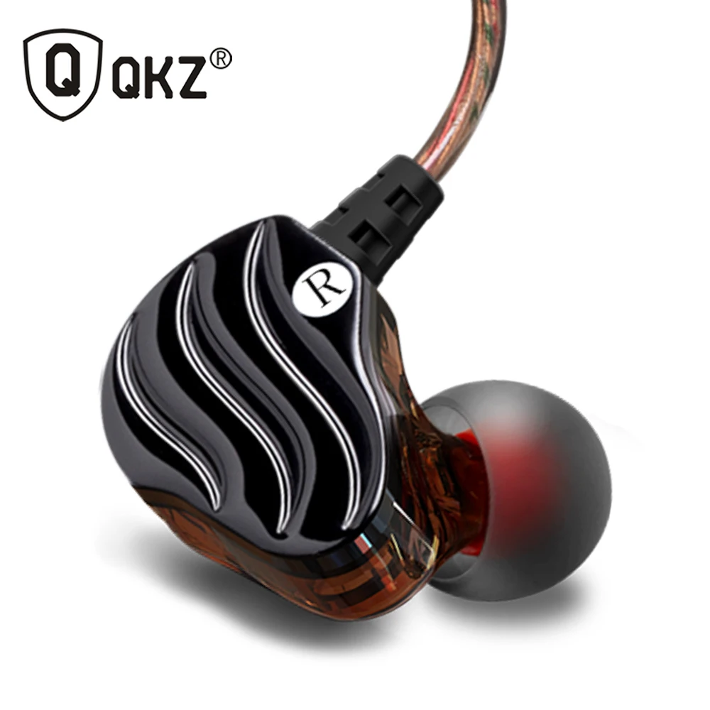 Наушники qkz KD4 Fone де ouvido мини двойной драйвер высокое качество спортивные