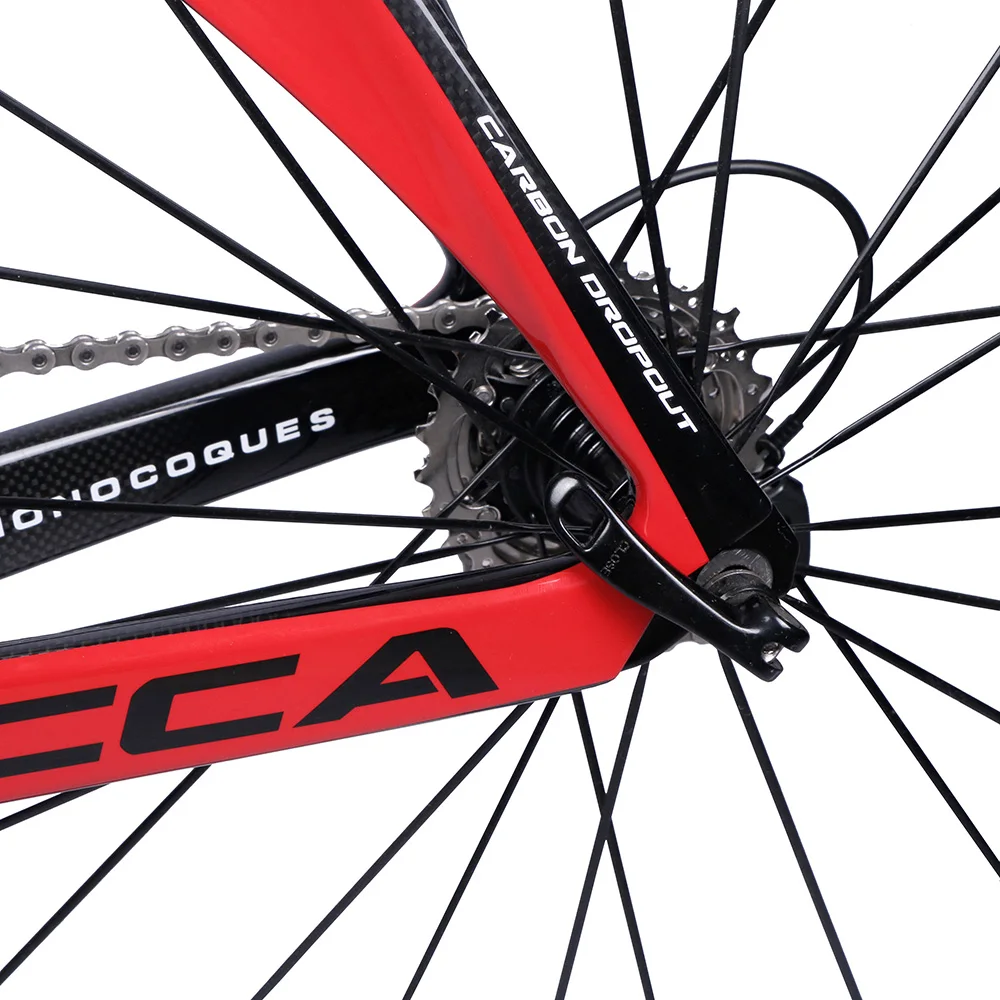 Costelo Lucca 2,0, Полный дорожный велосипед, углеродное волокно, дорожная велосипедная Рама с вилкой, зажим, подседельный штырь, углеродный дорожный велосипед, прямое Крепление, тормоз