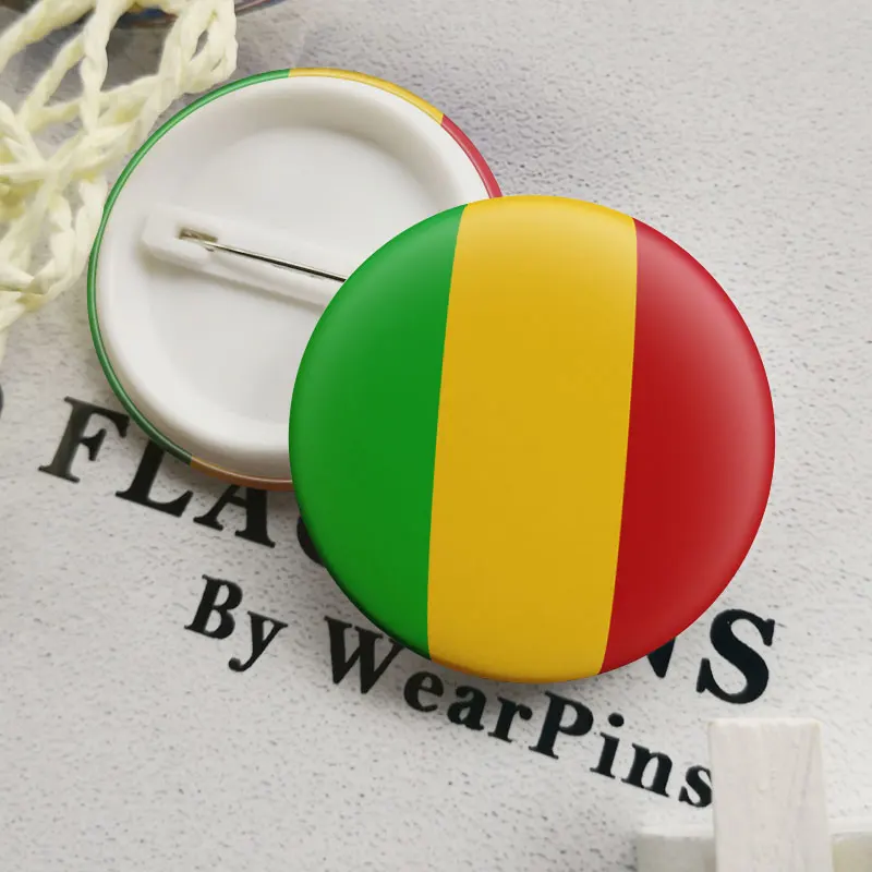 Mali флаг карта Олово Кнопки булавки ЛГБТ гей радуга фестиваль Прайд оловянные